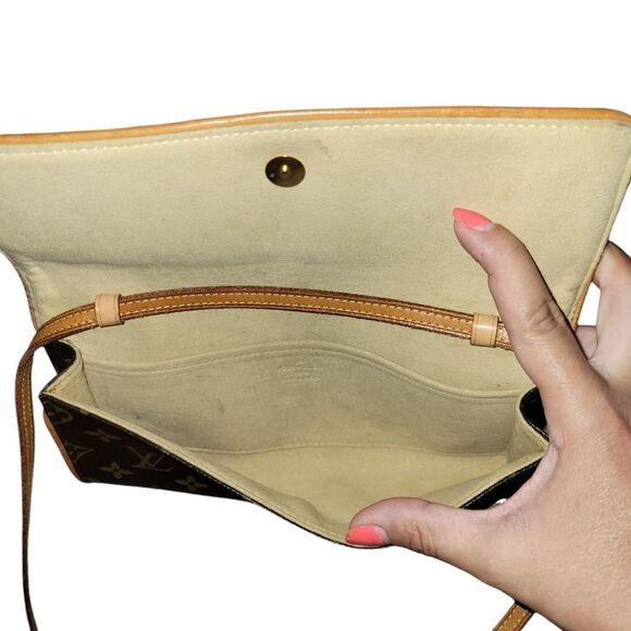 Louis Vuitton Monogram Pochette Twin GM Crossbody Bag Shoulder Bag Handbag - Picture 12 of 13